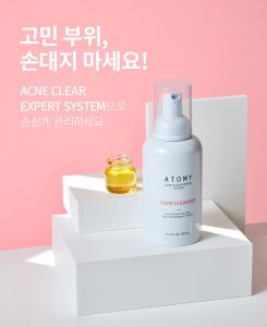 Акне пінка від прищів, 150 мл Atomy- Acne Clear Foam Cleanser