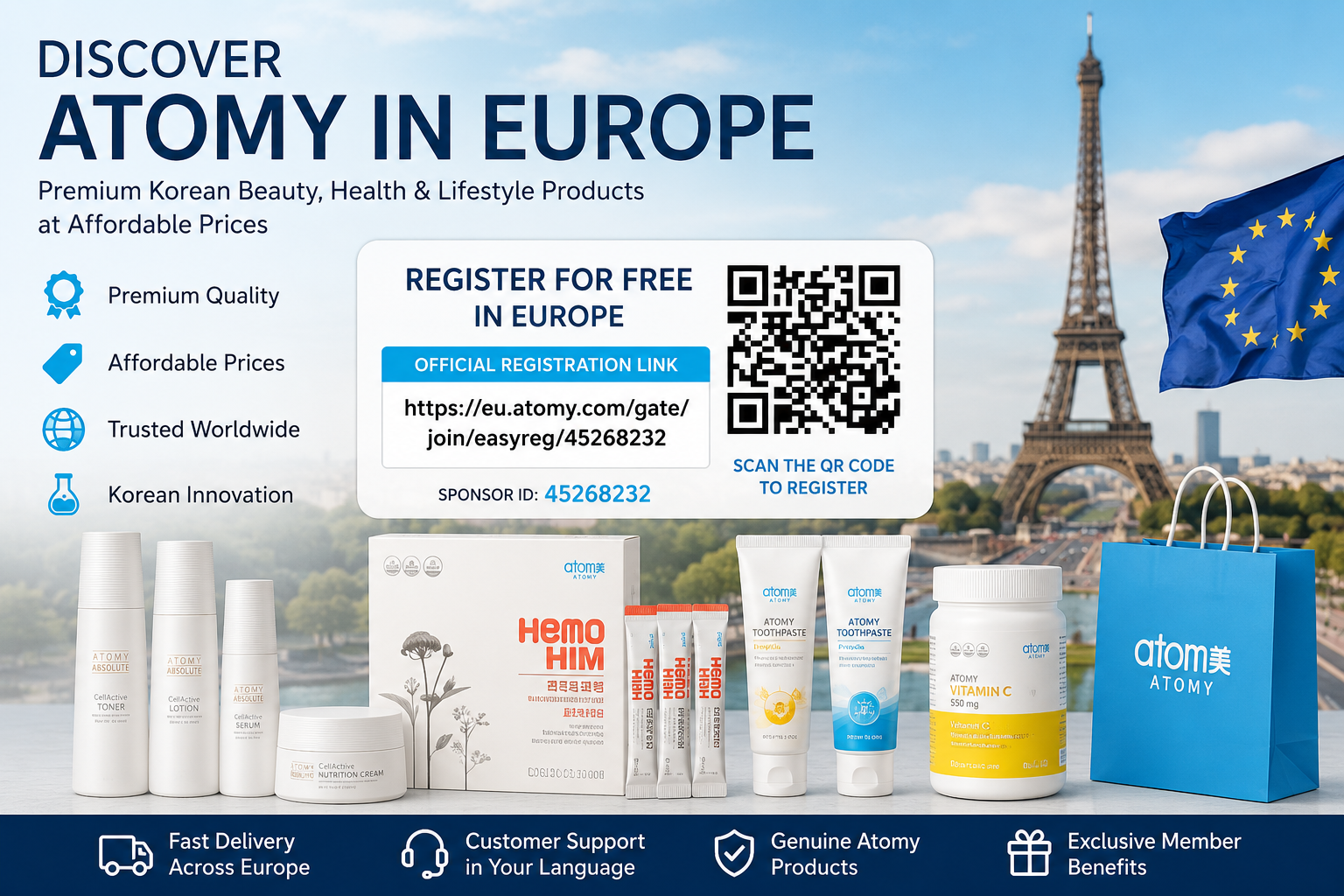 Register for Your Free Atomy Membership