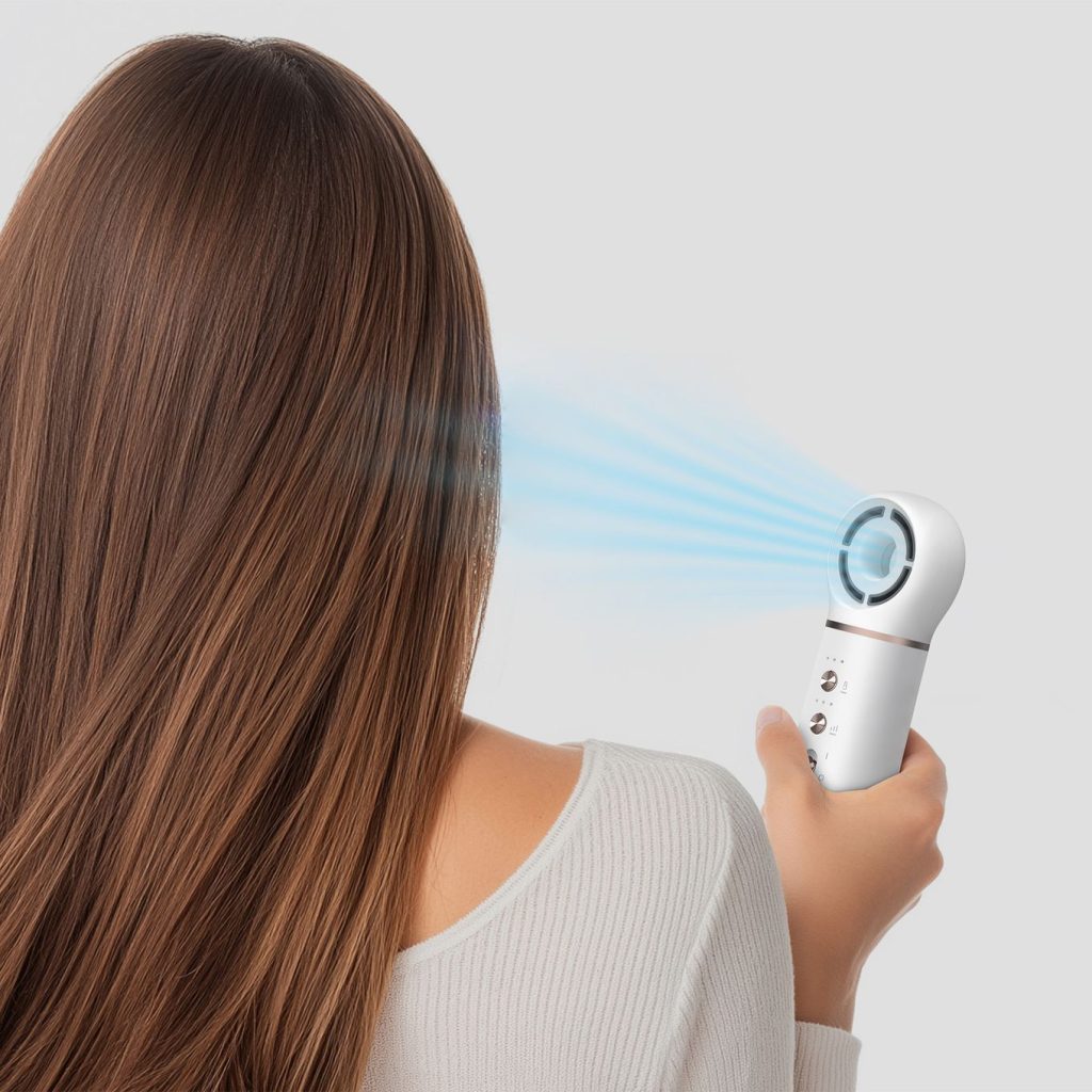 Atomy Compact Hair Dryer — кнопки регулювання температури та швидкості
